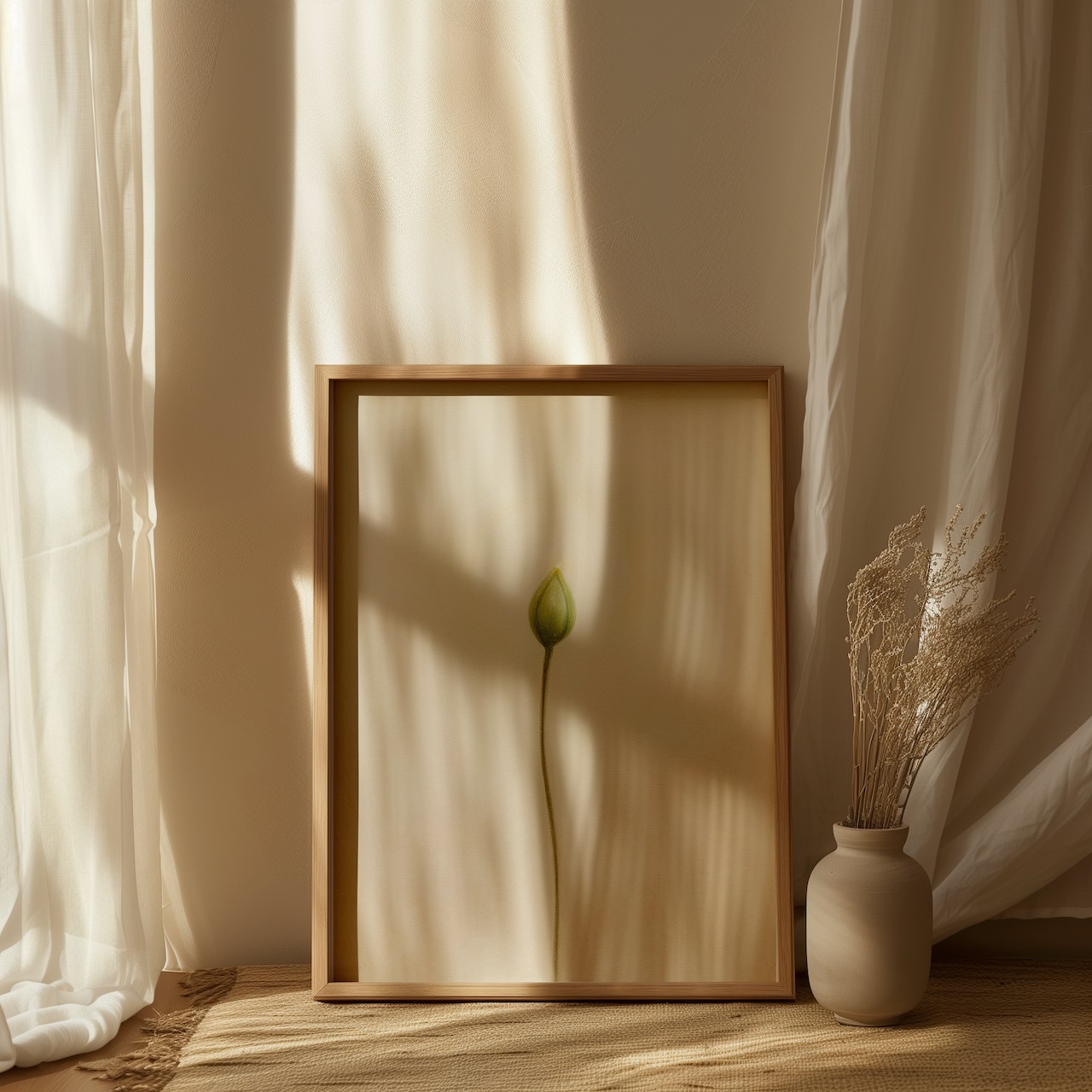 Oda Dekoru - Minimal Sanat Minimalist doğa tablosu oda dekorunda